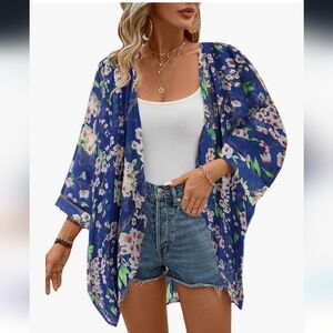 NWT Olrain Floral Kimono